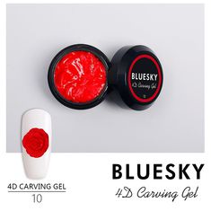 Гель лак BLUESKY 4D Carving Gel Пластилин №10 8 мл. Красный купить оптом и в розницу