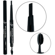Косметика Ffleur Карандаш для бровей с щеточкой Brow+Brush Pencil BR-152 BLACK купить оптом и в розницу