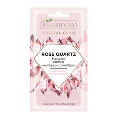 Косметика Bielenda Crystal Glow Rose Quartz Маска для лица увлажняющая с осветляющим эффектом 8мл купить оптом и в розницу