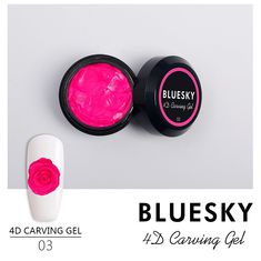 Гель лак BLUESKY 4D Carving Gel Пластилин №03 8 мл. Ярко-розовый купить оптом и в розницу