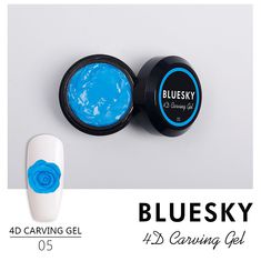 Гель лак BLUESKY 4D Carving Gel Пластилин №05 8 мл. Голубой купить оптом и в розницу