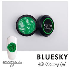 Гель лак BLUESKY 4D Carving Gel Пластилин №06 8 мл. Зеленый купить оптом и в розницу