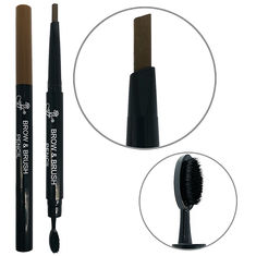 Косметика Ffleur Карандаш для бровей с щеточкой Brow+Brush Pencil BR-152 MEDIUM купить оптом и в розницу