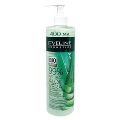 Косметика Eveline 99% Natural Смягчающее-увлажняющее молочко для тела 3в1 Aloe Vera 400мл купить оптом и в розницу